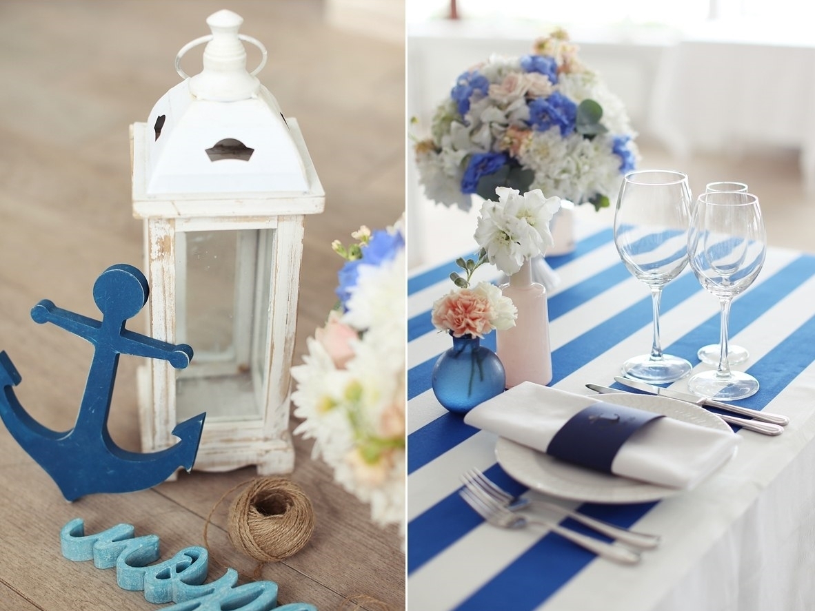 оформление в морском стиле. украшение помещения в морском стиле. декор свадьбы в морском стиле. оформление в морском стиле. украшение стола в морском стиле.