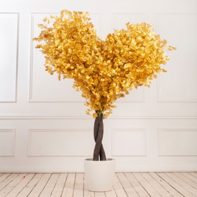Декоративное дерево "Золотое сердце" 2,5м.